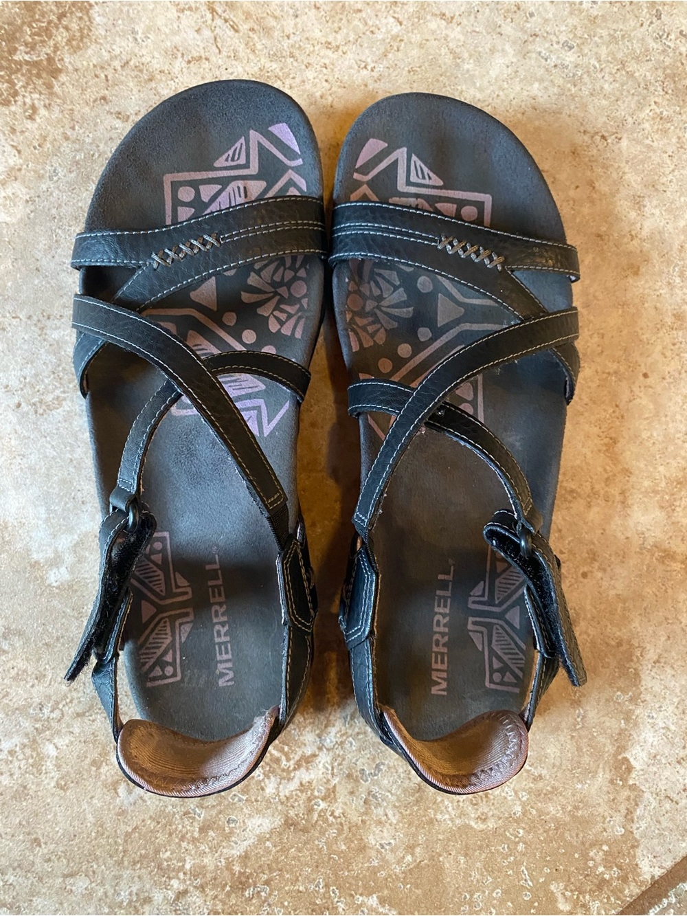 Merrell Women’s Rosa Sandspur Sandal in Black Lilac - Size 8